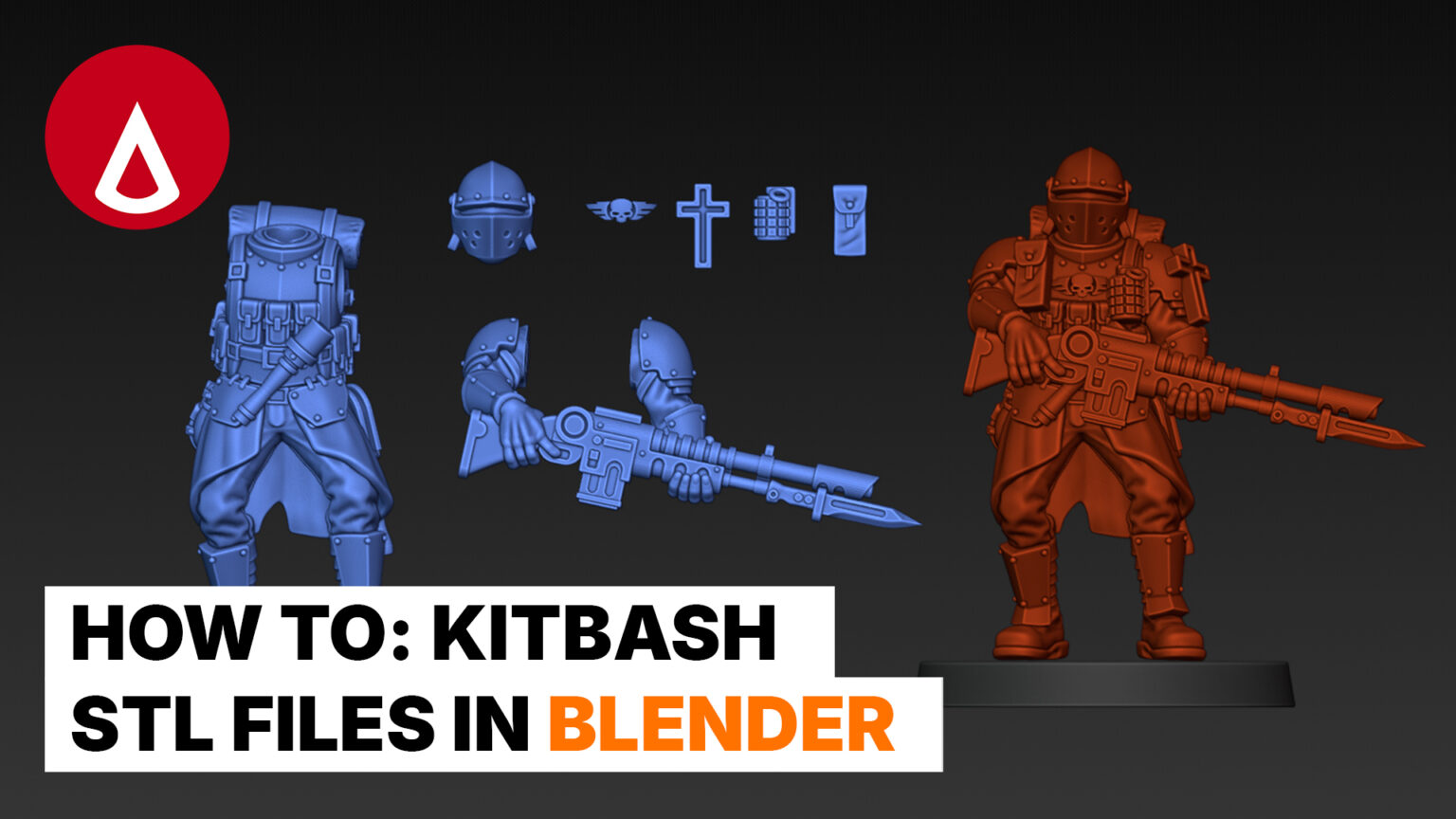 Blender Tutorial - How To: Easily Kitbash STL files for 3D Printing ...